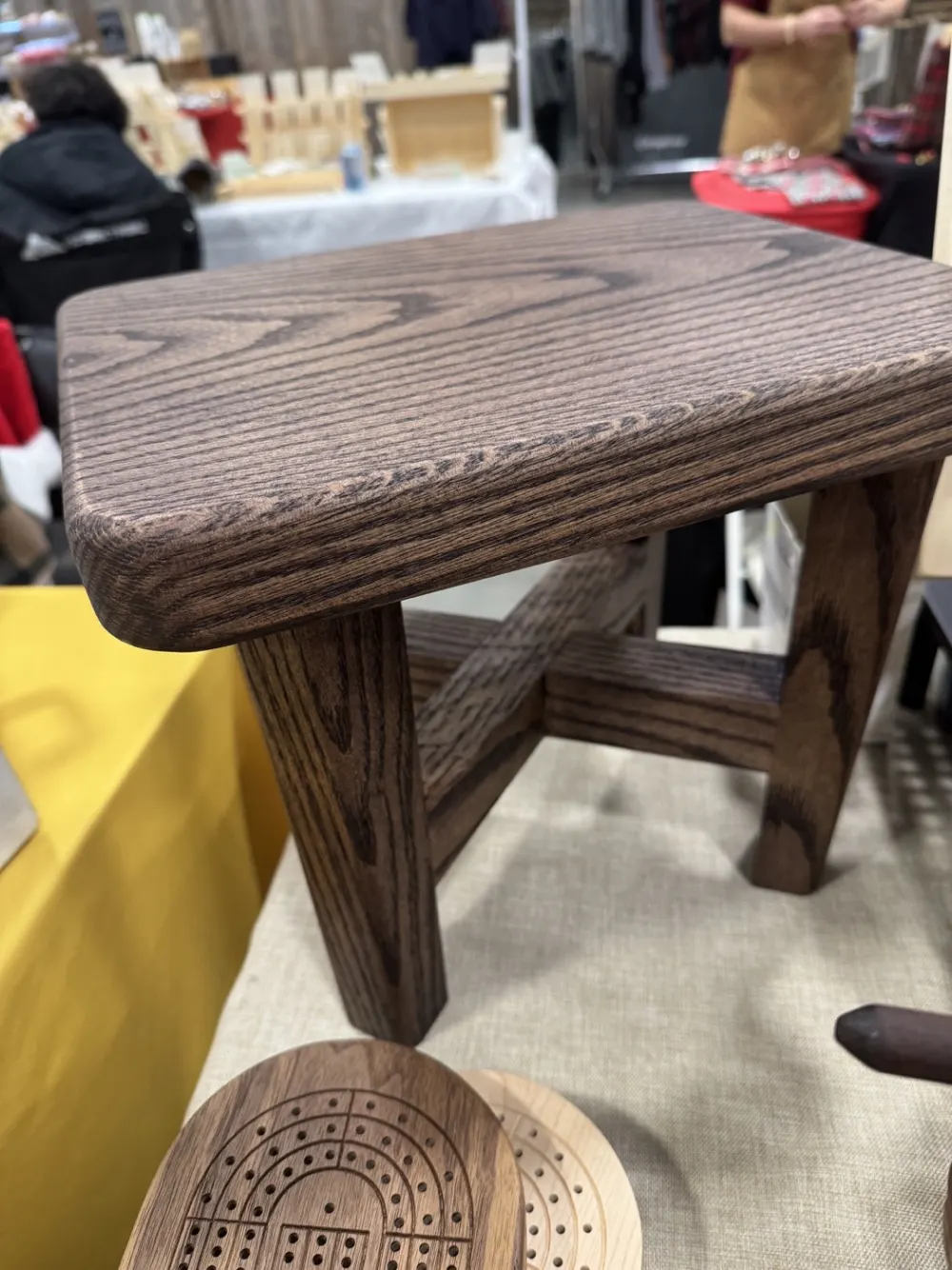 Oak Bench Low handmade wood product
